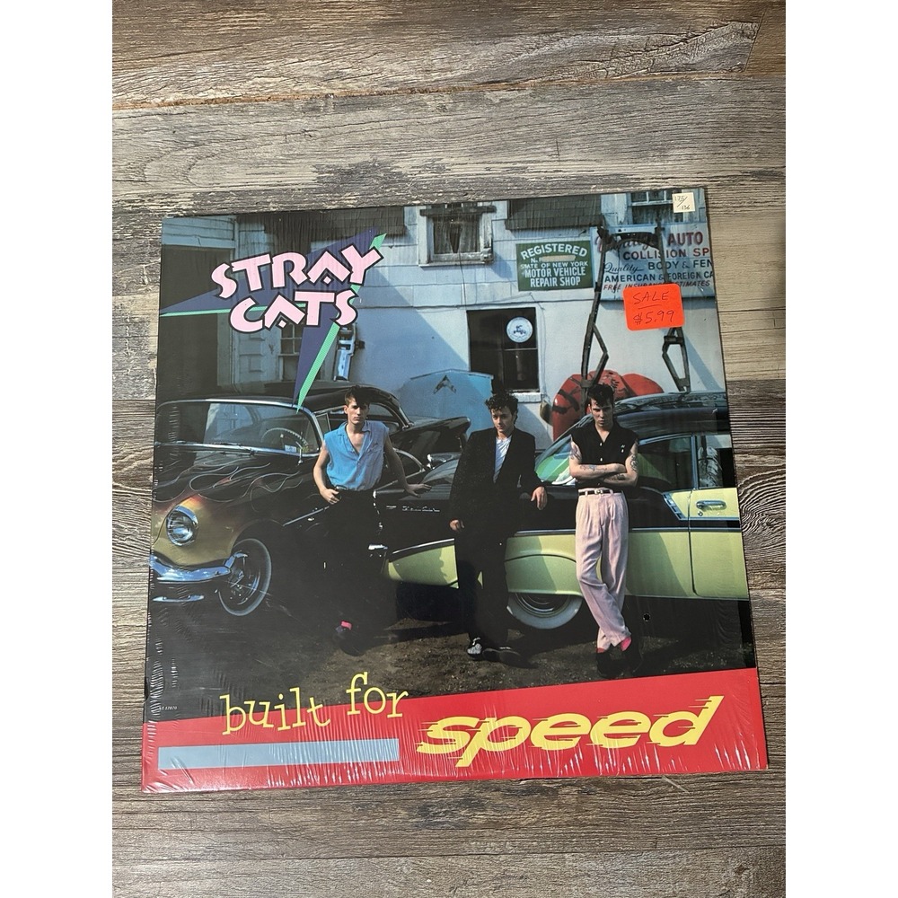 Stray Cats Built For Speed LP Vinyl Record 1982 EMI America ST-17070